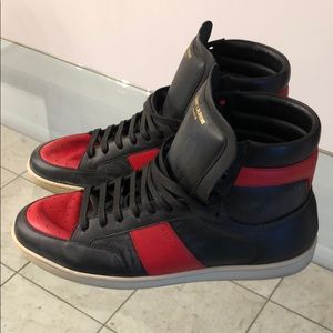Saint Laurent Court Classic High Top Sneakers